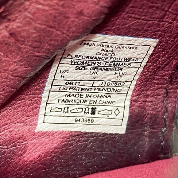 Chaco Womens Zaagh Gunnison Loafers Flats Shoes Black Leather Slip On Comfort 6 - Picture 7 of 8